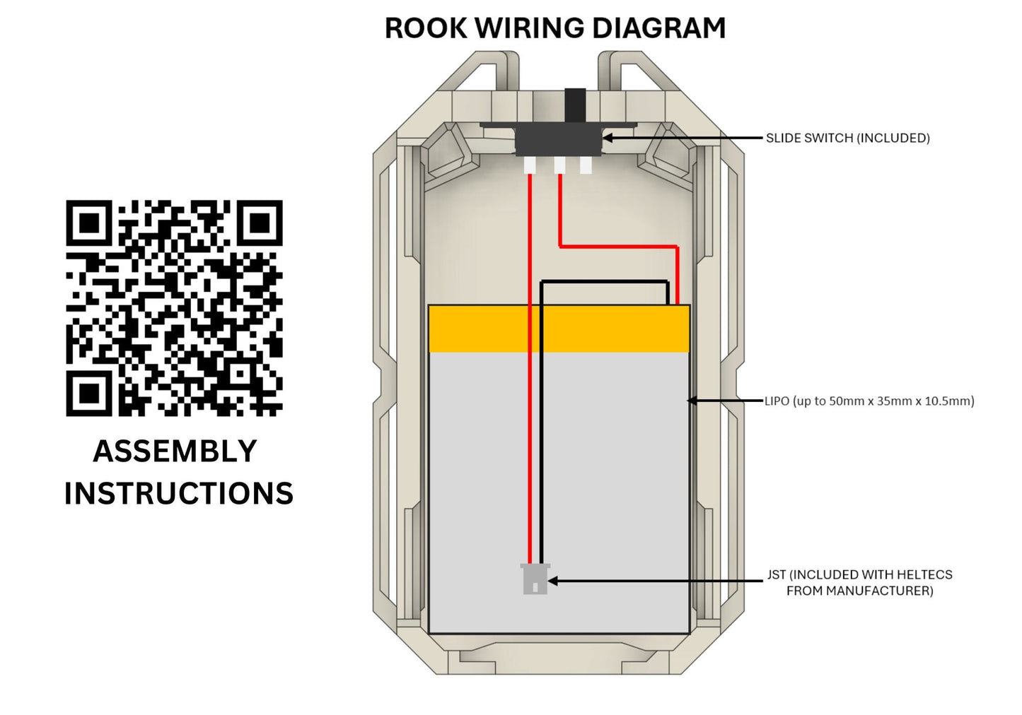 THE ROOK Heltec V3 Meshtastic Case